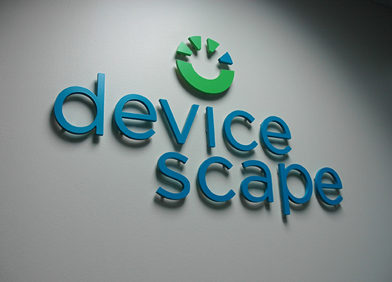 Interior wall identity signage